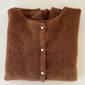 Sezane Camel Gaspard Cardigan